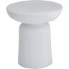imageDeco 79 Magnesium Oxide Outdoor Accent Table with Wide Top 17quot x 17quot x 18quot WhiteWhite