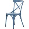 imageDeco 79 Metal Solid Outdoor Dining Chair  GreenBlue