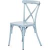 imageDeco 79 Metal Solid Outdoor Dining Chair  GreenLight Blue