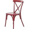 imageDeco 79 Metal Solid Outdoor Dining Chair  GreenRed