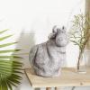 imageDeco 79 Polystone Owl Decorative Garden Sculpture Indoor Outdoor Garden Statue Outdoor Sculpture 9quot x 7quot x 17quot GrayGray