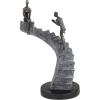 imageDeco 79 Polystone People Decorative Sculpture Home Decor Statue with Stairs Accent Figurine 8quot x 3quot x 14quot BlackRound