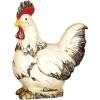 imageDeco 79 Polystone Rooster Decorative Garden Sculpture Indoor Outdoor Garden Statue Outdoor Sculpture 11quot x 5quot x 12quot WhiteWhite