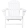 imageDeco 79 Resin Solid Adirondack Chair 31quot x 32quot x 38quot Dark BlueWhite
