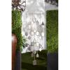 imageThe Novogratz Metal Geometric Windchime with Glass Mirrors and Bells 14quot x 1quot x 32quot Brown