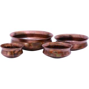 imageDeco 79 31311 Metal Planter Set of 4 22quot18quot14quot11quot Copper