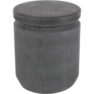 imageDeco 79 Fiberclay Ceramic Outdoor Accent Table 14quot x 14quot x 16quot BlackBlack