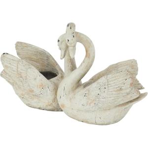 imageDeco 79 Magnesium Oxide Swan Indoor Outdoor Planter Large Planter Pot Planter 30quot x 10quot x 19quot White30 x 10 x 19