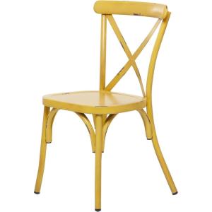 imageDeco 79 Metal Solid Outdoor Dining Chair  GreenYellow