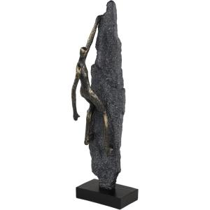 imageDeco 79 Polystone People Decorative Sculpture Climbing Home Decor Statue Accent Figurine 6quot x 5quot x 19quot Bronze
