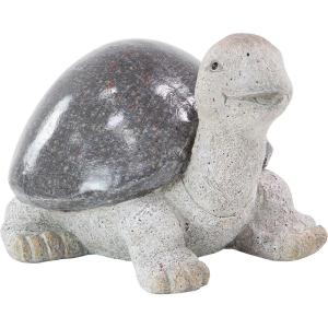 imageDeco 79 Polystone Turtle Decorative Garden Sculpture Indoor Outdoor Garden Statue Outdoor Sculpture 13quot x 12quot x 10quot White