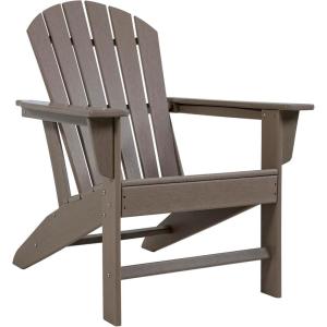 imageDeco 79 Resin Solid Adirondack Chair 31quot x 32quot x 38quot Dark BlueBrown