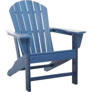imageDeco 79 Resin Solid Adirondack Chair 31quot x 32quot x 38quot Dark BlueDark Blue