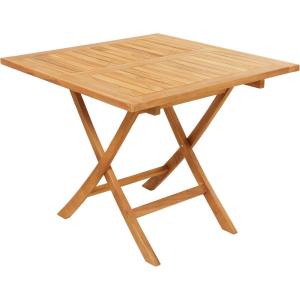 imageDeco 79 Teak Wood Slatted Outdoor Dining Table 36quot x 36quot x 30quot Brown