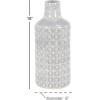 imageCosmoLiving by Cosmopolitan Porcelain Ceramic Decorative Vase Floral Centerpiece Vase Flower Vase for Home Decoration 8quot x 8quot x 14quot GrayWhite