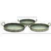 imageDeco 79 38183 Metal Galvn Trays Set of 3 21quotx19quotx18quot