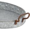 imageDeco 79 38183 Metal Galvn Trays Set of 3 21quotx19quotx18quot