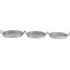 imageDeco 79 38183 Metal Galvn Trays Set of 3 21quotx19quotx18quot