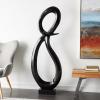 imageDeco 79 Aluminum Metal Abstract Decorative Sculpture Swirl Home Decor Statue Accent Figurine 7quot x 4quot x 13quot GoldBlack