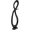 imageDeco 79 Aluminum Metal Abstract Decorative Sculpture Swirl Home Decor Statue Accent Figurine 7quot x 4quot x 13quot GoldBlack