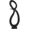 imageDeco 79 Aluminum Metal Abstract Decorative Sculpture Swirl Home Decor Statue Accent Figurine 7quot x 4quot x 13quot GoldBlack