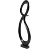 imageDeco 79 Aluminum Metal Abstract Decorative Sculpture Swirl Home Decor Statue Accent Figurine 7quot x 4quot x 13quot GoldBlack