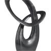 imageDeco 79 Aluminum Metal Abstract Decorative Sculpture Swirl Home Decor Statue Accent Figurine 7quot x 4quot x 13quot GoldDark Gray