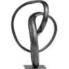 imageDeco 79 Aluminum Metal Abstract Decorative Sculpture Swirl Home Decor Statue Accent Figurine 7quot x 4quot x 13quot GoldDark Gray