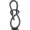 imageDeco 79 Aluminum Metal Abstract Decorative Sculpture Swirl Home Decor Statue Accent Figurine 7quot x 4quot x 13quot GoldDark Gray