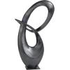 imageDeco 79 Aluminum Metal Abstract Decorative Sculpture Swirl Home Decor Statue Accent Figurine 7quot x 4quot x 13quot GoldDark Gray