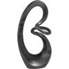 imageDeco 79 Aluminum Metal Abstract Decorative Sculpture Swirl Home Decor Statue Accent Figurine 7quot x 4quot x 13quot GoldDark Gray