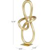 imageDeco 79 Aluminum Metal Abstract Decorative Sculpture Swirl Home Decor Statue Accent Figurine 7quot x 4quot x 13quot GoldGold