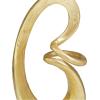imageDeco 79 Aluminum Metal Abstract Decorative Sculpture Swirl Home Decor Statue Accent Figurine 7quot x 4quot x 13quot GoldGold