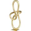 imageDeco 79 Aluminum Metal Abstract Decorative Sculpture Swirl Home Decor Statue Accent Figurine 7quot x 4quot x 13quot GoldGold