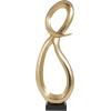 imageDeco 79 Aluminum Metal Abstract Decorative Sculpture Swirl Home Decor Statue Accent Figurine 7quot x 4quot x 13quot GoldGold