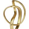imageDeco 79 Aluminum Metal Abstract Decorative Sculpture Swirl Home Decor Statue Accent Figurine 7quot x 4quot x 13quot GoldGold