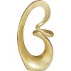 imageDeco 79 Aluminum Metal Abstract Decorative Sculpture Swirl Home Decor Statue Accent Figurine 7quot x 4quot x 13quot GoldGold