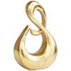 imageDeco 79 Aluminum Metal Abstract Decorative Sculpture Swirl Home Decor Statue Accent Figurine 7quot x 4quot x 13quot GoldGold