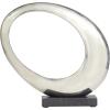 imageDeco 79 Aluminum Metal Abstract Decorative Sculpture Swirl Home Decor Statue Accent Figurine 7quot x 4quot x 13quot GoldSilver