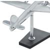 imageDeco 79 Aluminum Metal Airplane Decorative Sculpture Home Decor Statue with Black Base Accent Figurine 12quot x 16quot x 11quot Silver
