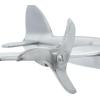 imageDeco 79 Aluminum Metal Airplane Decorative Sculpture Home Decor Statue with Black Base Accent Figurine 12quot x 16quot x 11quot Silver