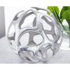 imageDeco 79 Aluminum Metal Geometric Decorative Sculpture Home Decor Statues Set of 3 Accent Figurines 8quot 6quot 4quotW BrassSilver