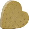 imageDeco 79 Aluminum Metal Heart Decorative Sculpture Slanted Home Decor Statue with Cube Textured Exterior Accent Figurine 9quot x 3quot x 9quot GoldGold