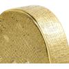 imageDeco 79 Aluminum Metal Heart Decorative Sculpture Slanted Home Decor Statue with Cube Textured Exterior Accent Figurine 9quot x 3quot x 9quot GoldGold