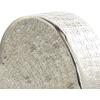 imageDeco 79 Aluminum Metal Heart Decorative Sculpture Slanted Home Decor Statue with Cube Textured Exterior Accent Figurine 9quot x 3quot x 9quot GoldSilver