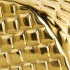imageDeco 79 Aluminum Metal Heart Decorative Sculpture Slanted Home Decor Statue with Dimensional Cube Textured Exterior Accent Figurine 9quot x 3quot x 9quot GoldGold