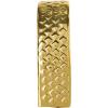 imageDeco 79 Aluminum Metal Heart Decorative Sculpture Slanted Home Decor Statue with Dimensional Cube Textured Exterior Accent Figurine 9quot x 3quot x 9quot GoldGold