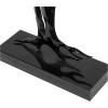 imageDeco 79 Ceramic Heart Decorative Sculpture Abstract Overlapping Home Decor Statue Accent Figurine 11quot x 2quot x 10quot SilverBlack