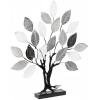 imageDeco 79 Ceramic Heart Decorative Sculpture Abstract Overlapping Home Decor Statue Accent Figurine 11quot x 2quot x 10quot SilverBlack