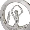 imageDeco 79 Contemporary Porcelain Dancer Sculpture Set of 2 11quot 10quotH SilverSilver